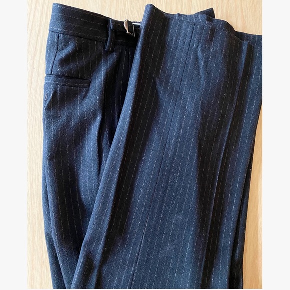 Banana Republic Black Pinstripe Dress Pants - Picture 1 of 3